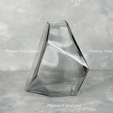 Load image into Gallery viewer, Gray Transparent Glass Vase
