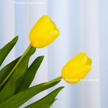 Load image into Gallery viewer, Real Touch Latex Tulip Stem - Yellow
