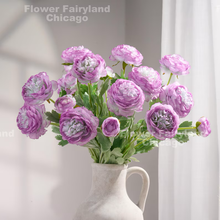 Load image into Gallery viewer, Faux Ranunculus - Light Purple
