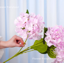 Load image into Gallery viewer, 5 Heads Hydrangea Bouquet - Light Pinkish Purple
