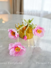 Load image into Gallery viewer, 4 Heads Faux Poppy - Pink
