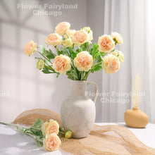 Load image into Gallery viewer, Faux Ranunculus - Light Peach
