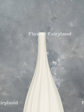 Load image into Gallery viewer, Tall and Elegant White Ceramic Vase
