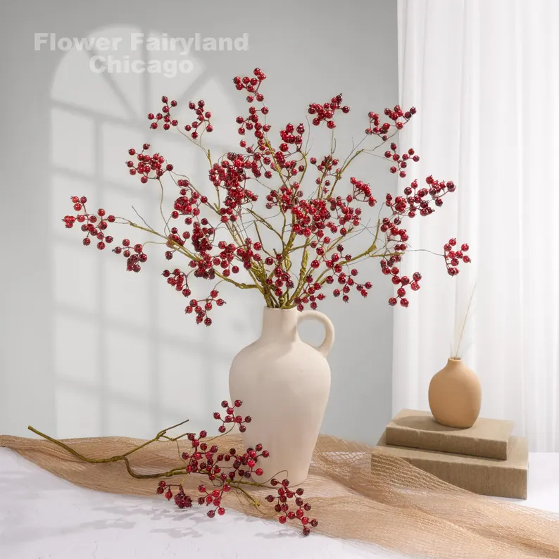 Faux Cranberry Branch