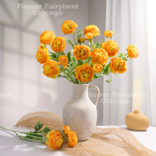 Load image into Gallery viewer, Faux Ranunculus - Light Orange
