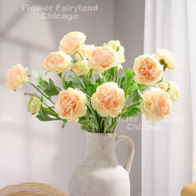 Load image into Gallery viewer, Faux Ranunculus - Light Peach

