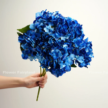 Load image into Gallery viewer, 5 Heads Hydrangea Bouquet - Dark Blue
