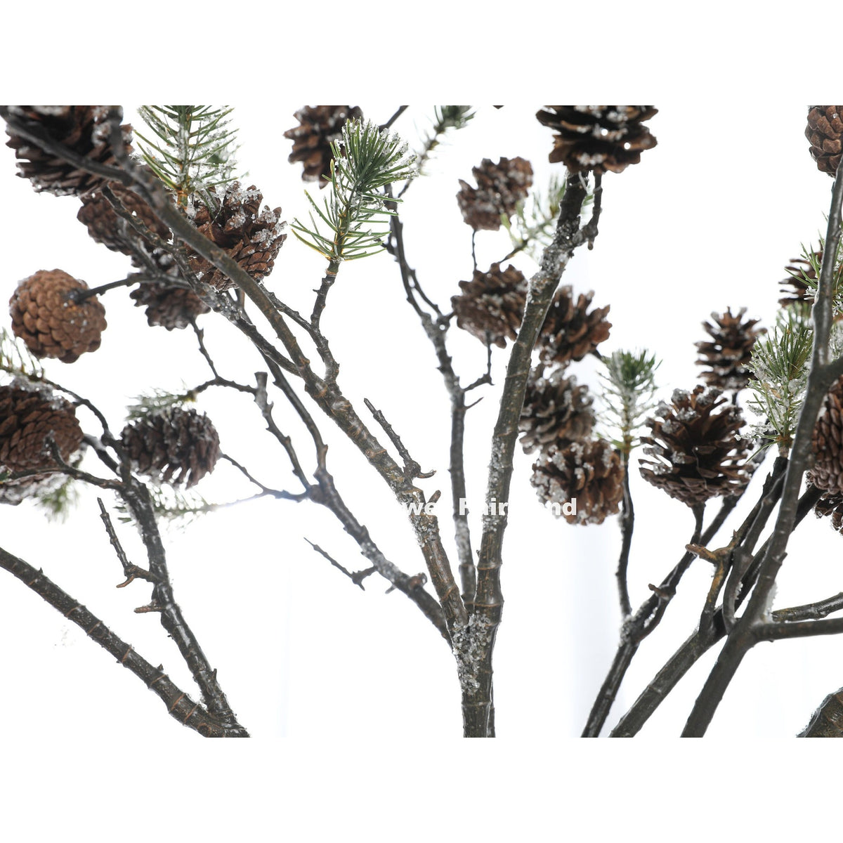Faux Pine Cone Branch