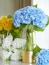 Load image into Gallery viewer, Real Touch Huge Faux Hydrangea Stem - Light Blue
