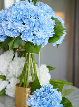 Load image into Gallery viewer, Real Touch Huge Faux Hydrangea Stem - Light Blue
