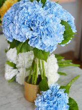 Load image into Gallery viewer, Real Touch Huge Faux Hydrangea Stem - Light Blue
