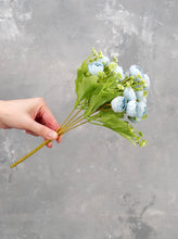 Load image into Gallery viewer, 15 Heads Mini Rose Small Bouquet - Blue
