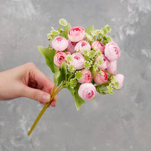 Load image into Gallery viewer, 15 Heads Mini Rose Small Bouquet - Pink
