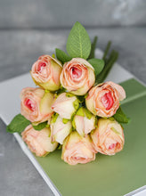 Load image into Gallery viewer, 10 Stems Dried Look Rose Bouquet - Pink
