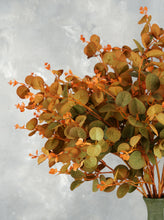 Load image into Gallery viewer, 28“ Eucalyptus Leaf Branch - Orange
