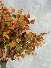 Load image into Gallery viewer, 28“ Eucalyptus Leaf Branch - Orange
