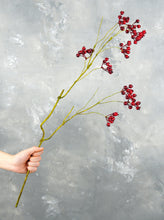 Load image into Gallery viewer, 29&quot; Faux Cranberry Stem
