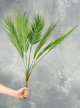 Load image into Gallery viewer, 30&quot; 6 Branches Faux Palm Leaves Plant
