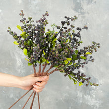 Load image into Gallery viewer, 21&quot; Faux Berry Stem - Blue
