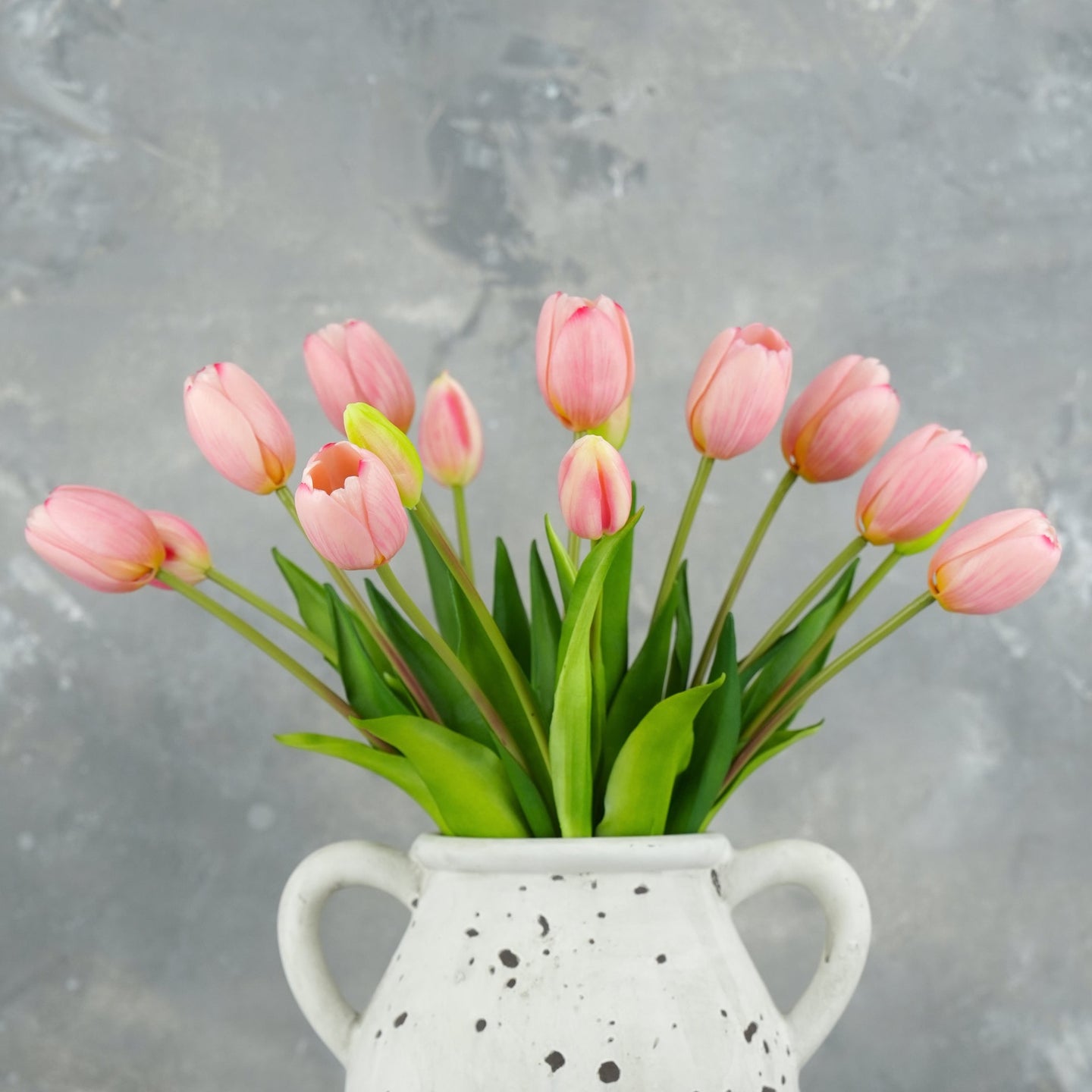 5 Stems Faux Tulip - Light Pink