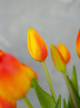 Load image into Gallery viewer, 5 Stems Faux Tulip - Orange
