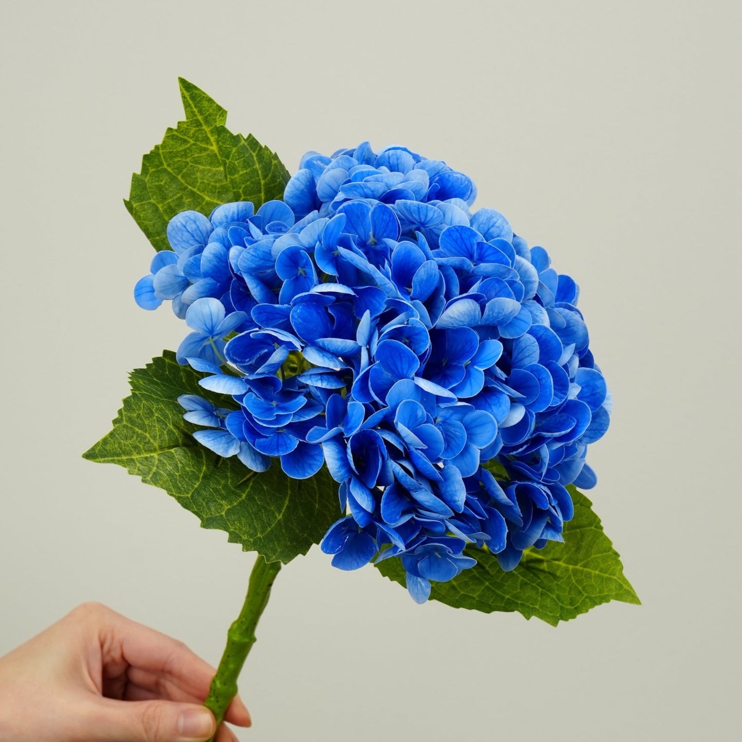 Real Touch Huge Hydrangea Stem - Dark Blue