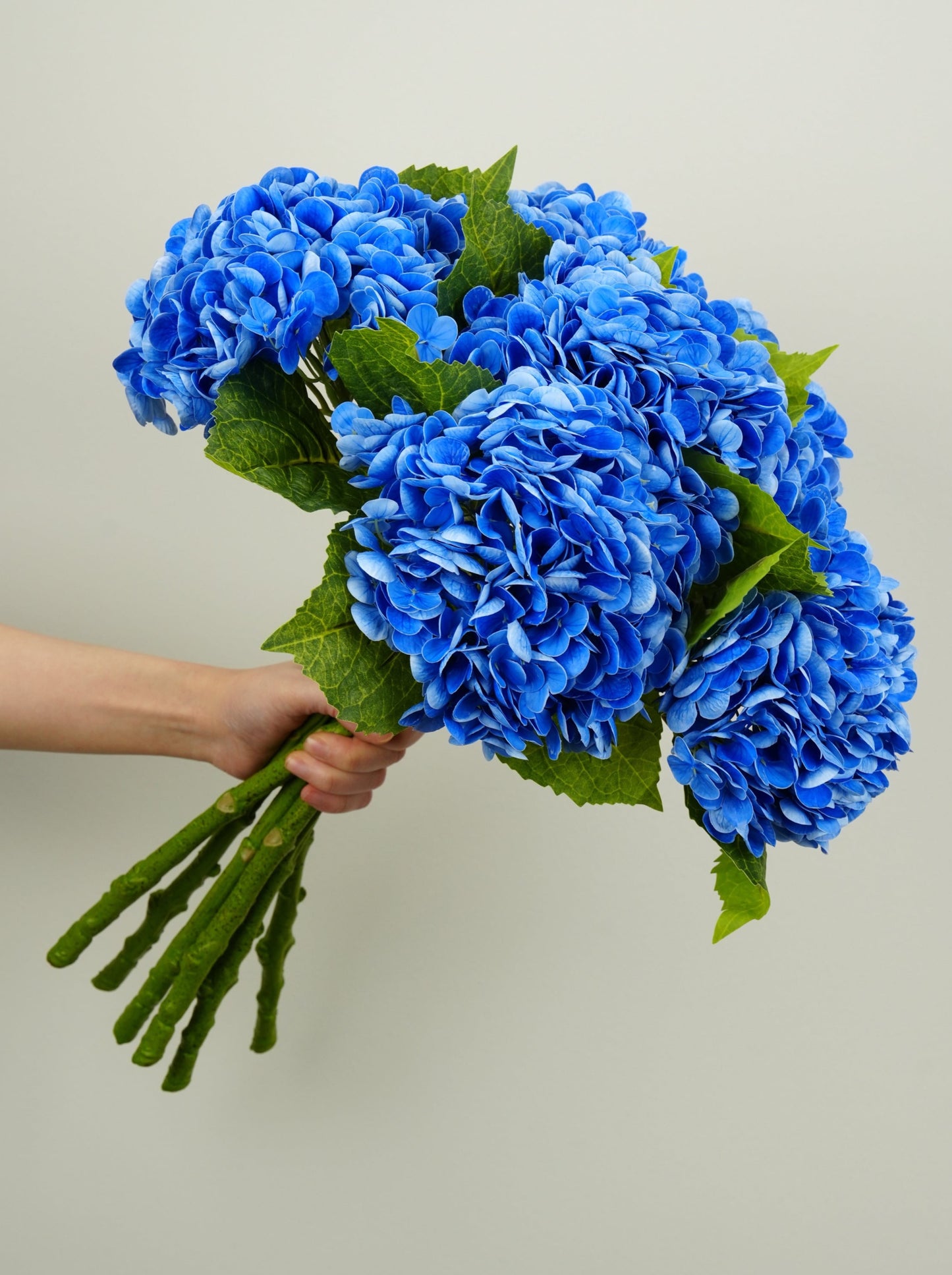 Real Touch Huge Hydrangea Stem - Dark Blue