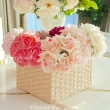 Load image into Gallery viewer, 5 Stems Real Touch Moist Latex Rose Bouquet - Strawberry Milk
